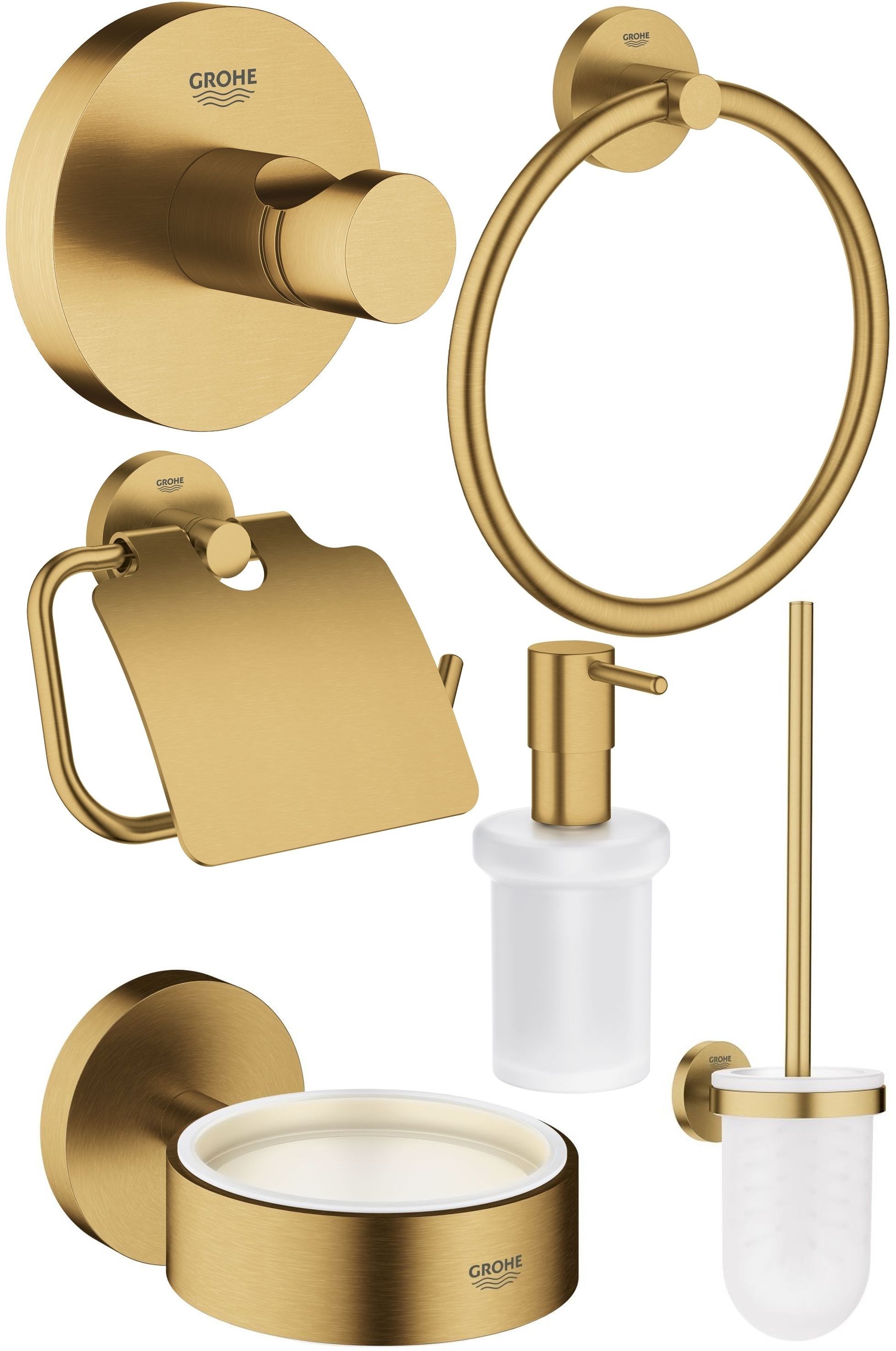 Készlet WC kefe Grohe Essentials 40374GN1, WC papír tartó Grohe Essentials 40367GN1, 40369GN1, 40365GN1, 40394GN1, 40364GN1