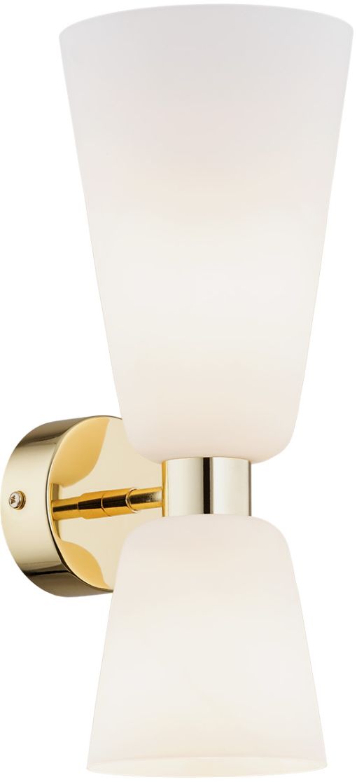 Argon Reno oldalfali lámpa 2x7 W sárgaréz-opál 1034