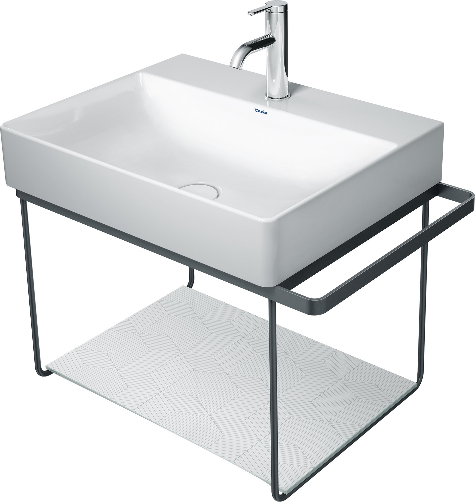 Duravit DuraSquare polc 57 cm fekete 0099648400