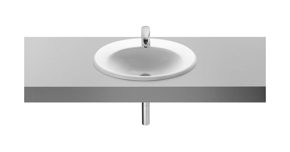 Roca Java mosdótál 56x47.5 cm ovális süllyesztett fehér A327863000