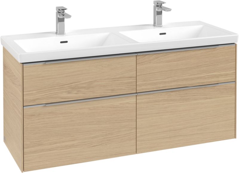 Villeroy & Boch Subway 3.0 szekrény 127.2x46.2x57.6 cm mosdókagyló alá akasztható tölgy C568L0VJ