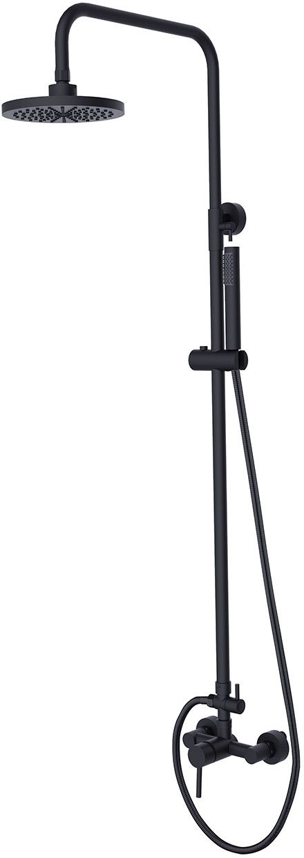 Besco Decco zuhany készlet fal trópusi zuhany opcióval grafit BP-DIN-GR