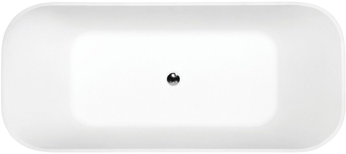 Besco Assos S-Line térben álló kád 160x70 cm négyszögletes kétszínű #WMMC-160ASB