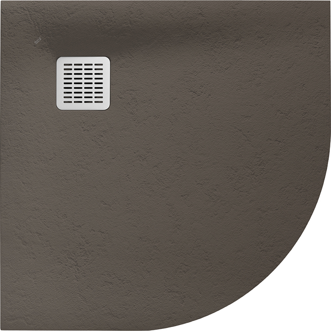Roca Terran félkör alakú zuhanytálca 90x90 cm kávé AP10538438401660