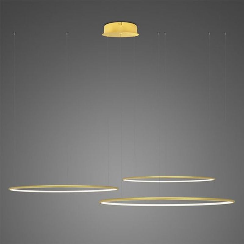 Altavola Design Ledowe Okręgi függőlámpa 3x68 W arany LA075/CO3_80_in_3k_gold_dimm