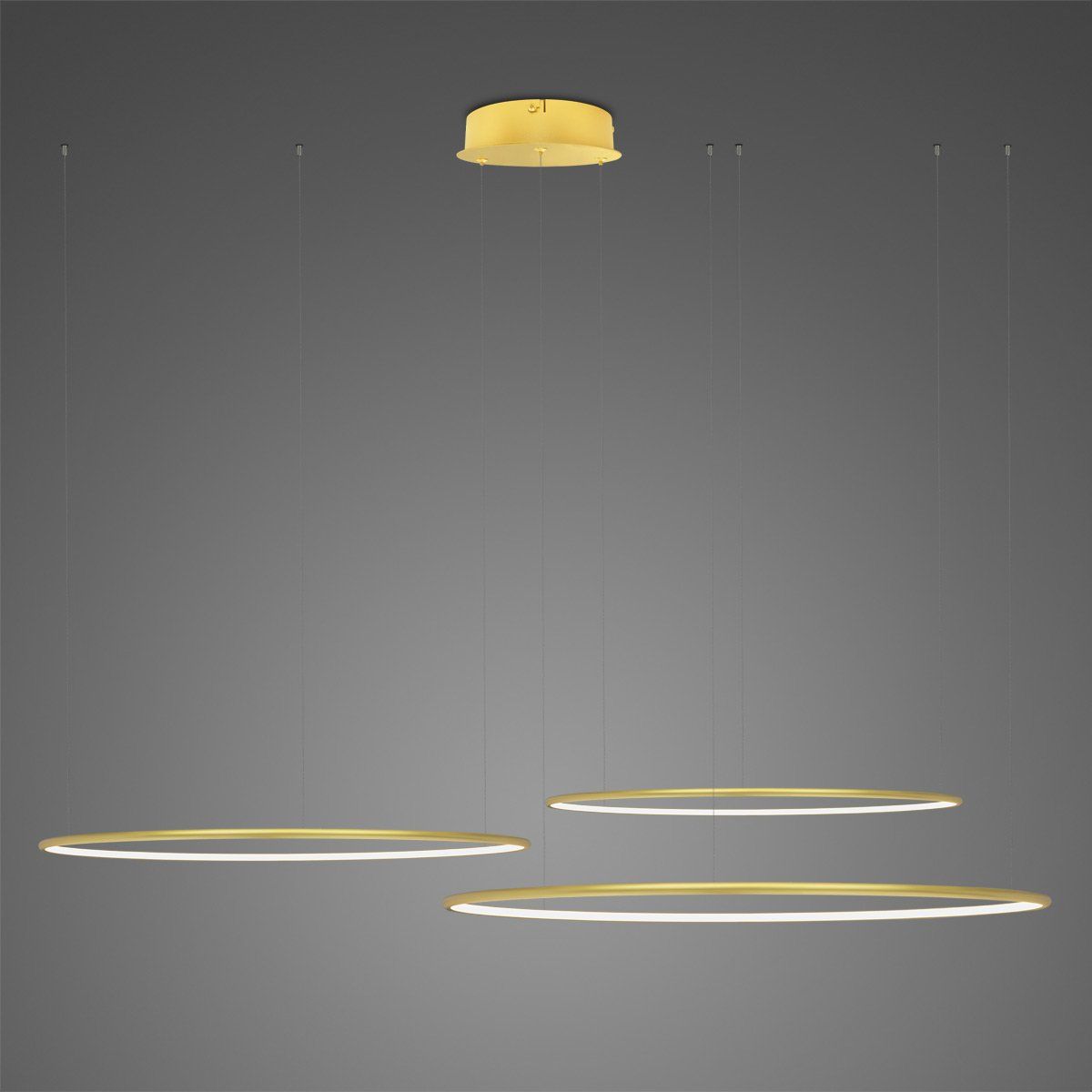 Altavola Design Ledowe Okręgi függőlámpa 3x W arany LA075/CO3_80_in_4k_gold