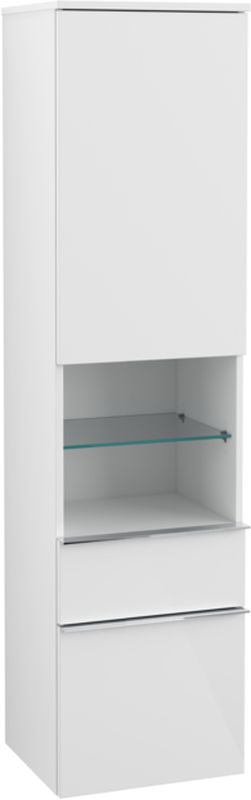 Villeroy & Boch Venticello szekrény 40.4x37.2x154.6 cm oldalra akasztható fehér A95211DH