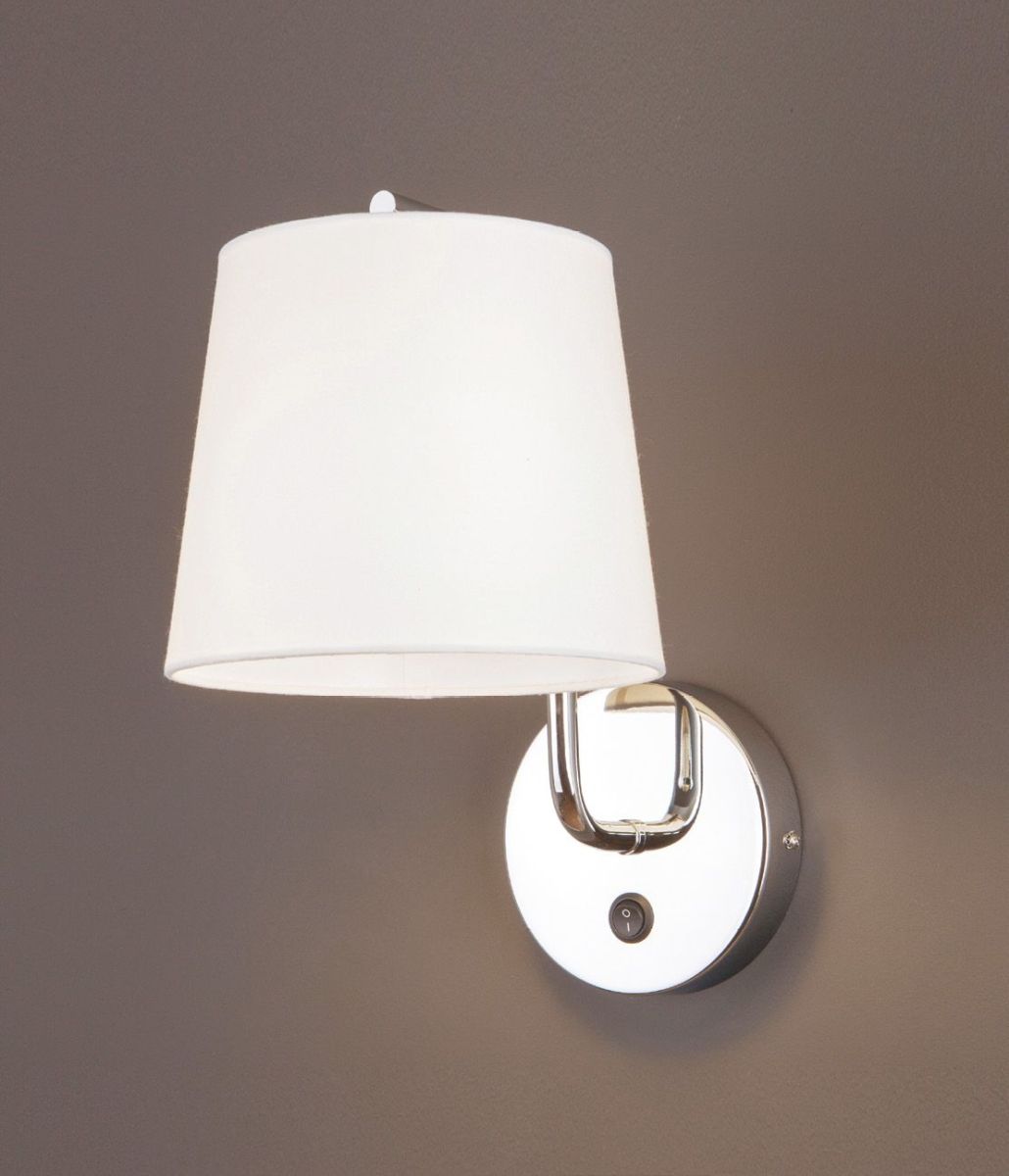 MaxLight Chicago oldalfali lámpa 1x40 W fehér-króm W0195