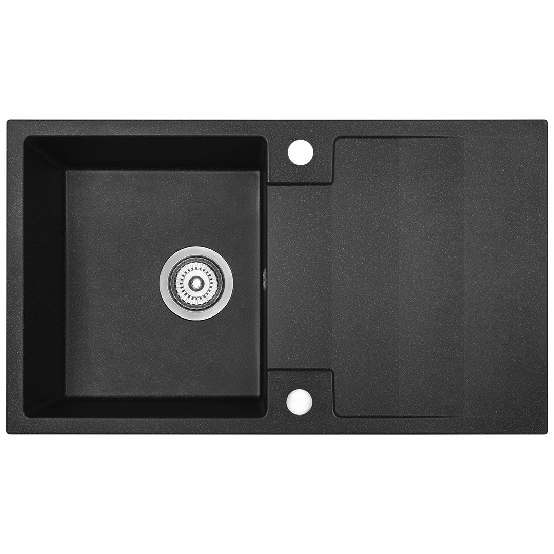 Kuchinox Rab gránit mosogató 76x44 cm fekete SBF711Y