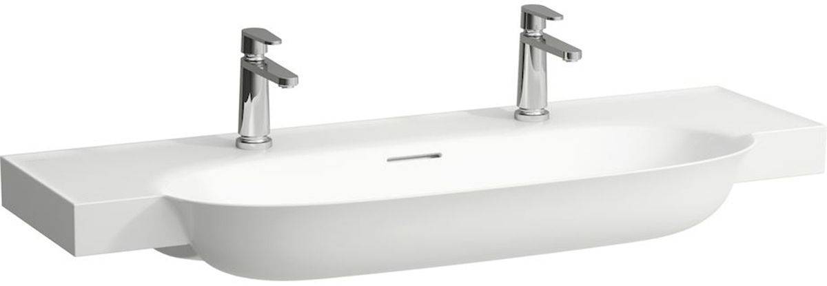 Laufen The New Classic mosdótál 120x48 cm félkör alakú klasszikus-beépíthető fehér H8138580001071