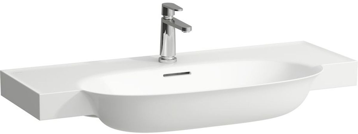 Laufen The New Classic mosdótál 100x48 cm félkör alakú klasszikus-beépíthető fehér H8138570001041
