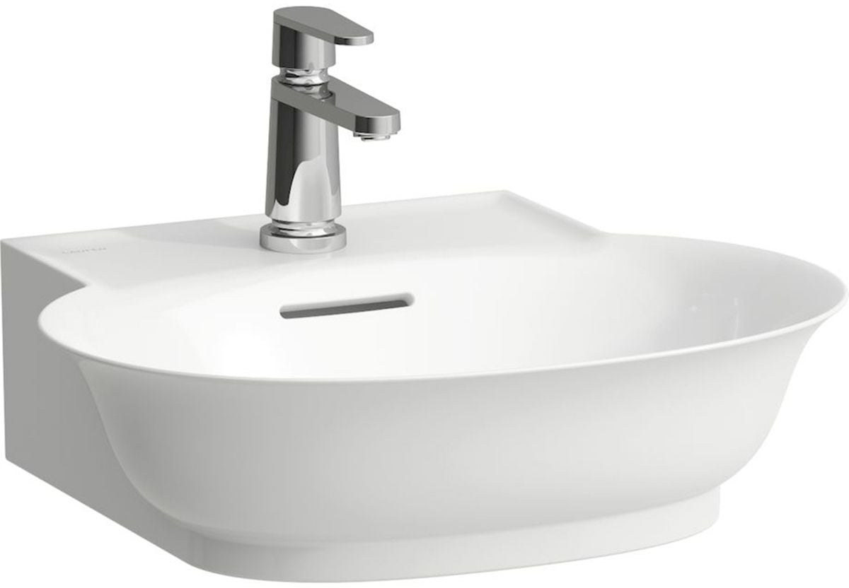 Laufen The New Classic mosdótál 50x45 cm félkör alakú klasszikus-beépíthető fehér fényes H8168520001091
