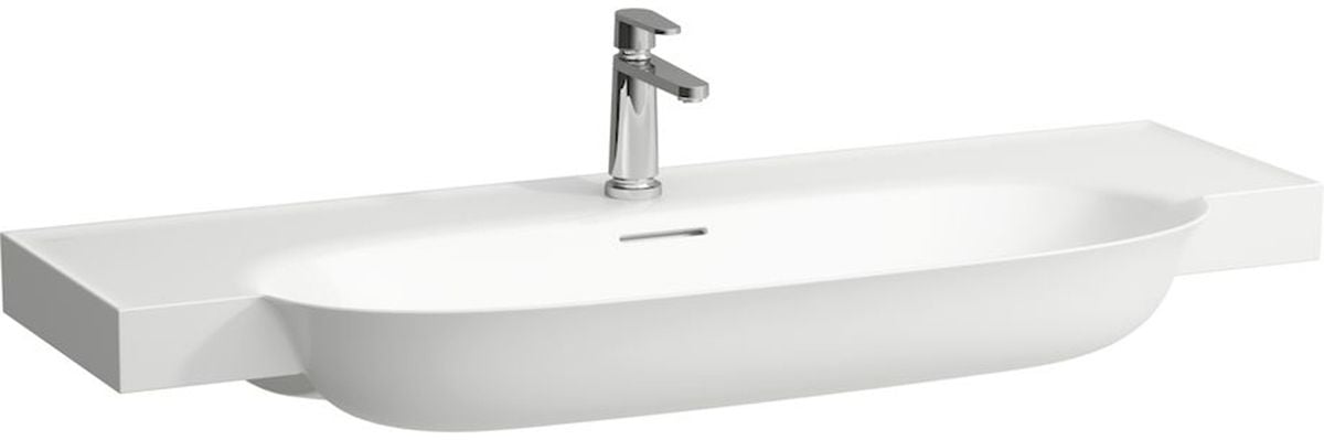 Laufen The New Classic mosdótál 120x48 cm félkör alakú klasszikus-beépíthető fehér H8138584001081