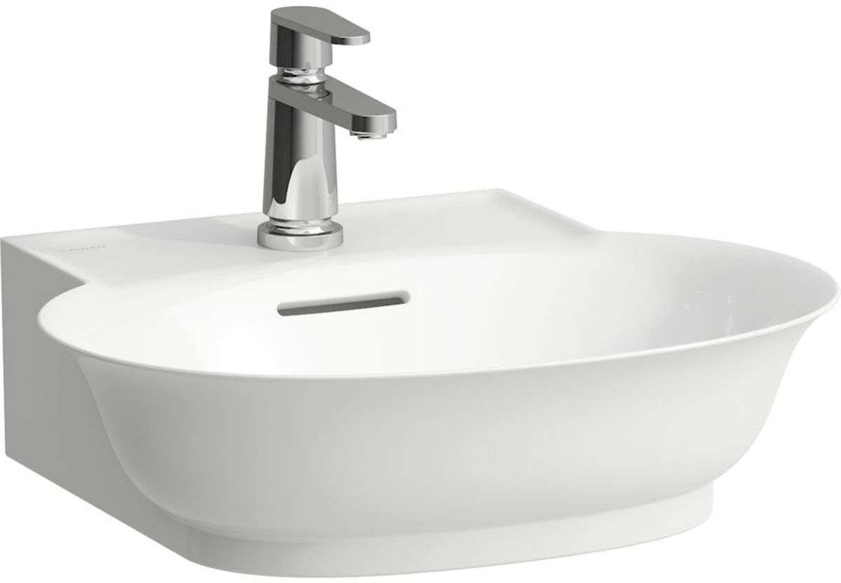 Laufen The New Classic mosdótál 50x45 cm félkör alakú klasszikus-beépíthető fehér fényes H8168524001041