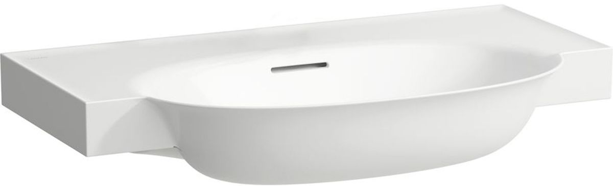 Laufen The New Classic mosdótál 80x48 cm félkör alakú klasszikus-beépíthető fehér H8138550001091