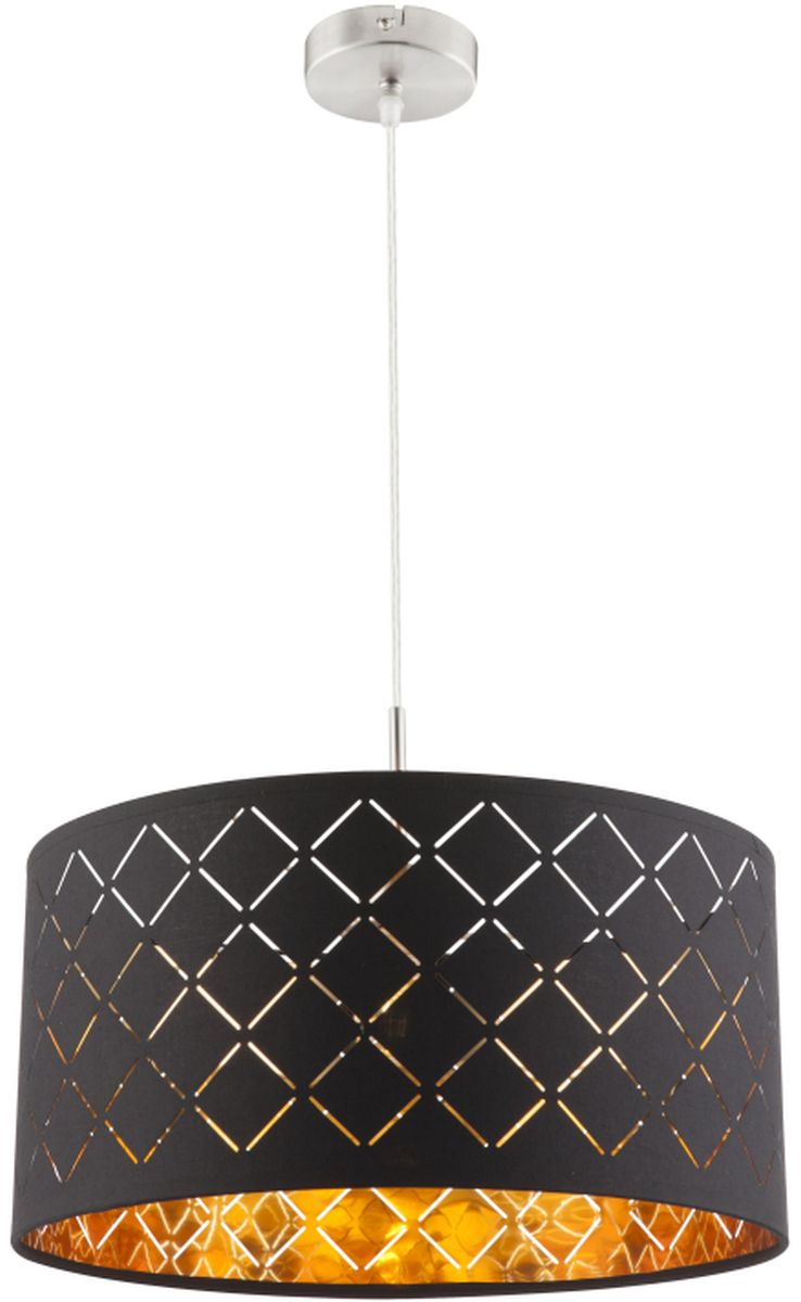 Globo Lighting Clarke függőlámpa 1x60 W fekete-arany 15229H