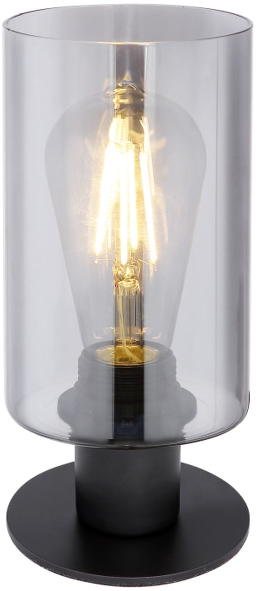 Globo Lighting Hadera asztali lámpa 1x60 W fekete-füst színű 15465T