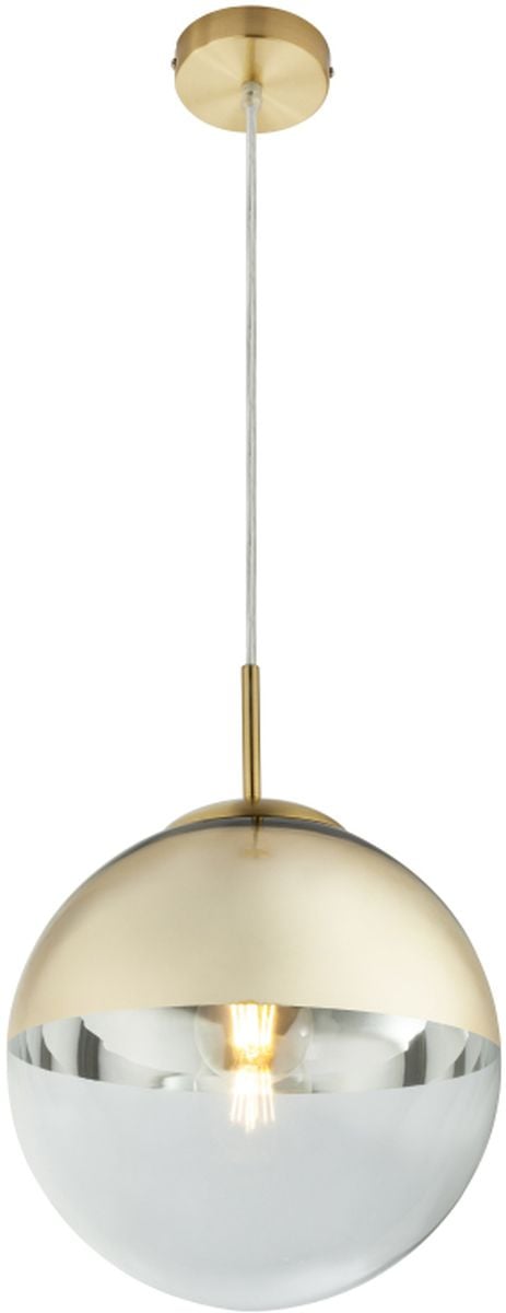 Globo Lighting Varus függőlámpa 1x40 W átlátszó-arany 15856