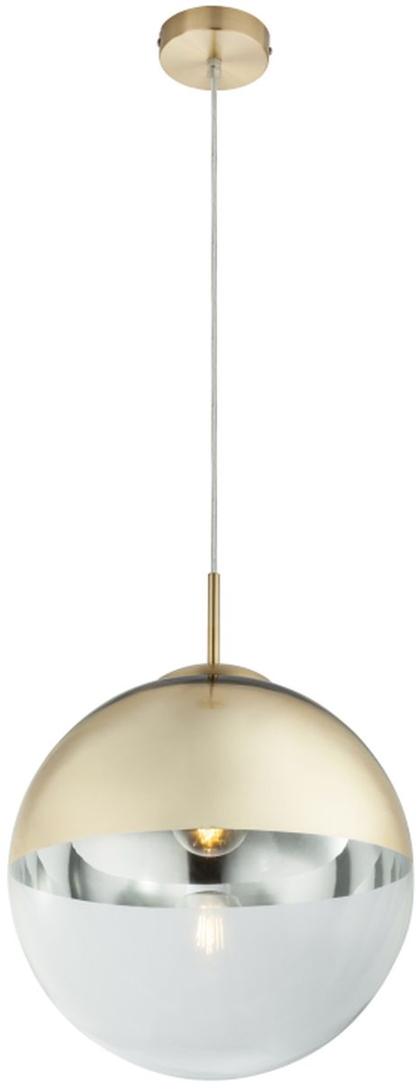 Globo Lighting Varus függőlámpa 1x40 W átlátszó-arany 15857