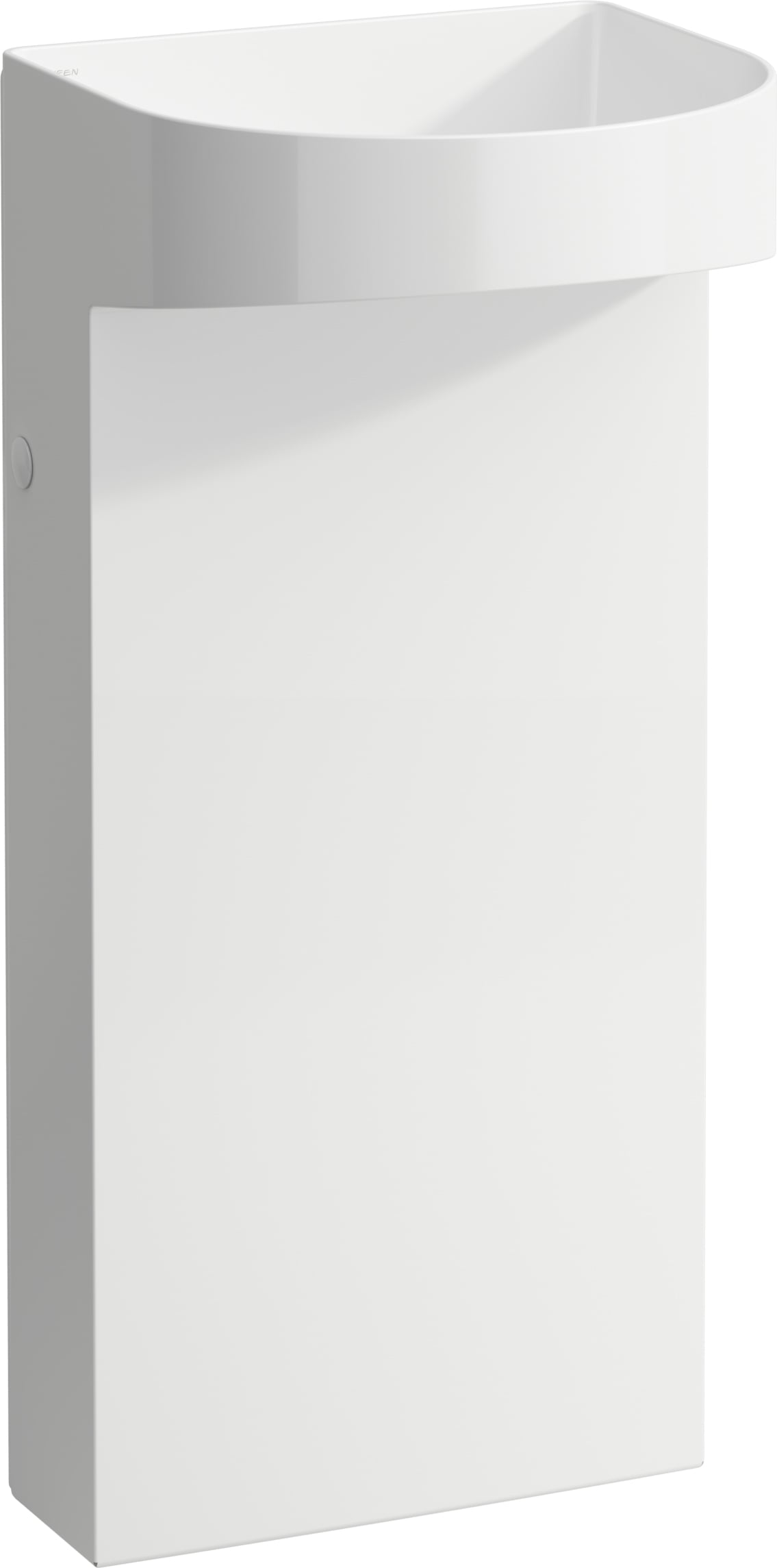 Laufen Sonar szabadonálló mosdó 41x38 cm félkör alakú térben álló fehér H8113414001121