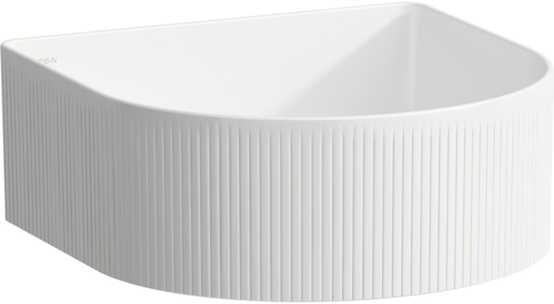 Laufen Sonar mosdótál 34x34 cm félkör alakú mosdótálak fehér H8123417571121