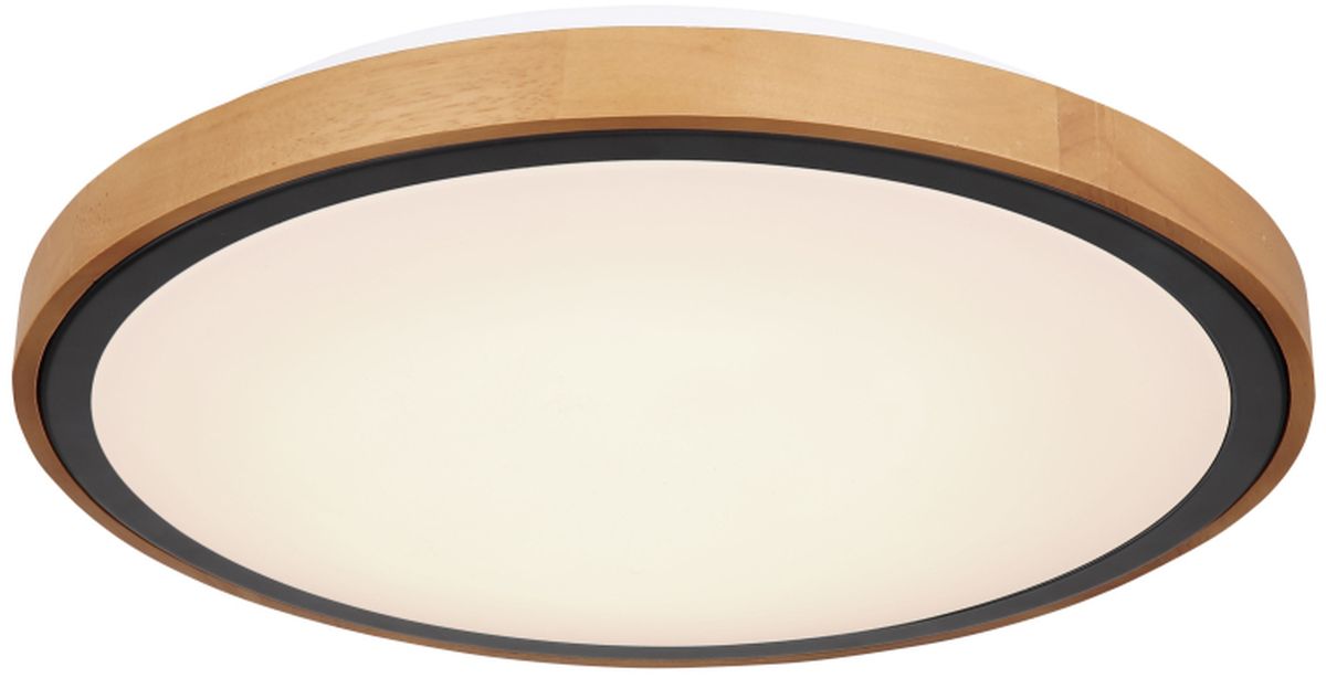 Globo Lighting Bruno mennyezet 1x24 W fekete-fa-opál 41764-24