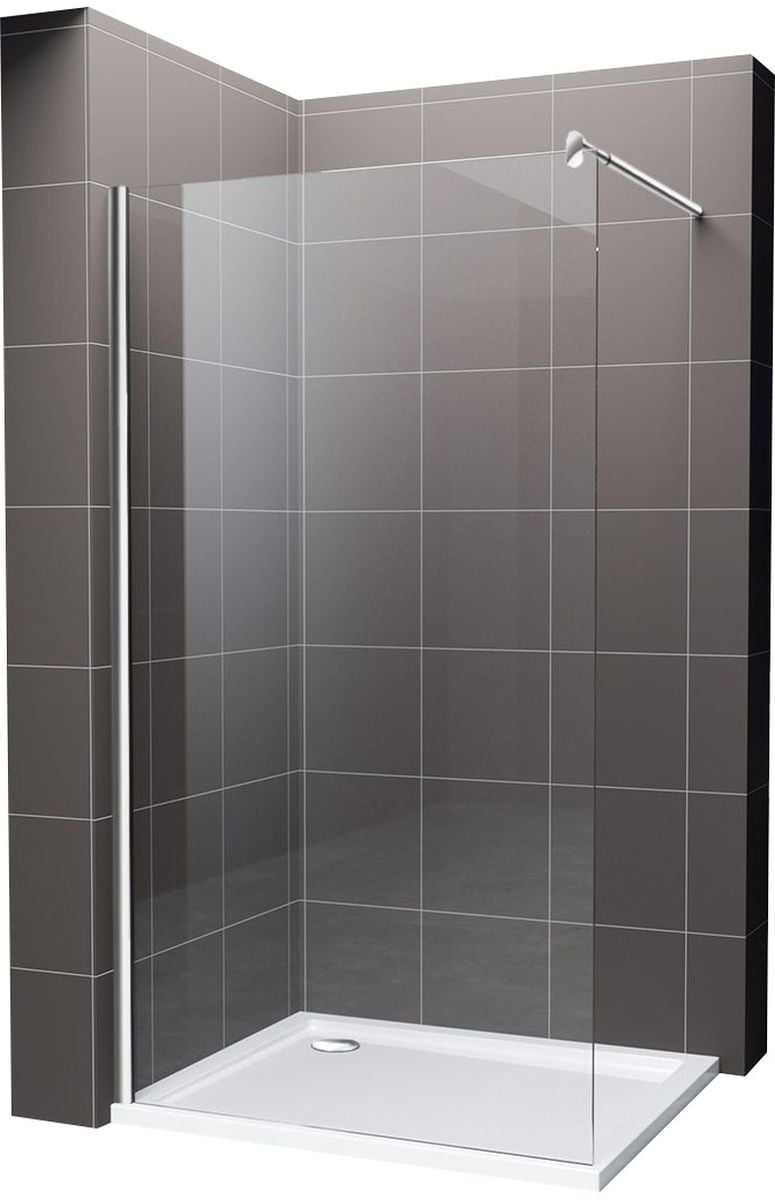 Hagser Bertina zuhanykabin fal walk-in 100 cm króm fényes/átlátszó üveg HGR16000022