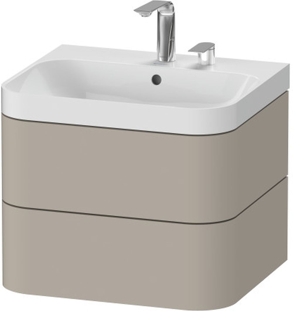 Duravit Happy D.2 Plus mosdó szekrénnyel 57.5 cm bézs HP4345E6060