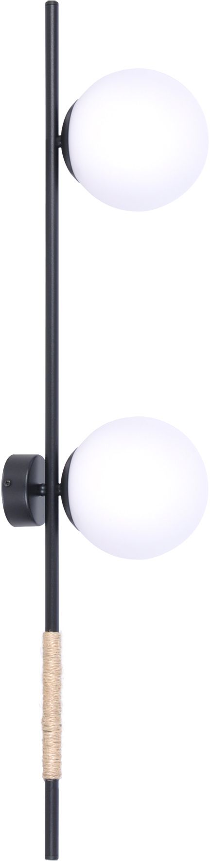 Kaja Tambo oldalfali lámpa 2x40 W fehér-fekete K-4954