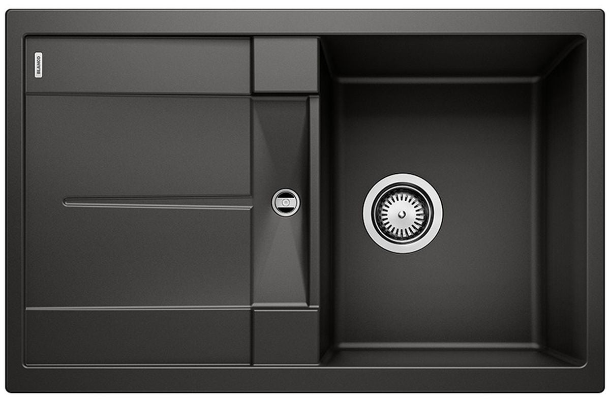 Blanco Metra 45 S gránit mosogató 78x50 cm fekete 525915