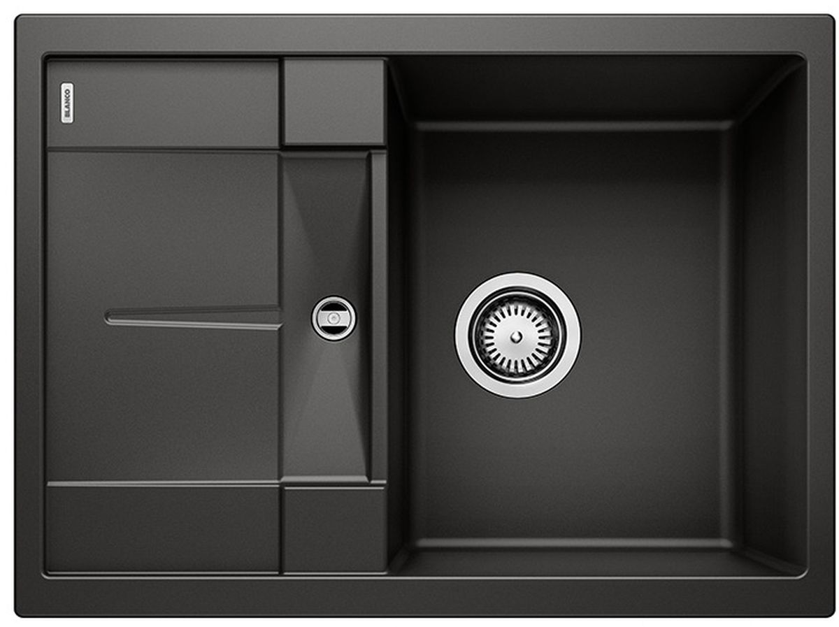 Blanco Metra 45 S Compact gránit mosogató 68x50 cm fekete 525912