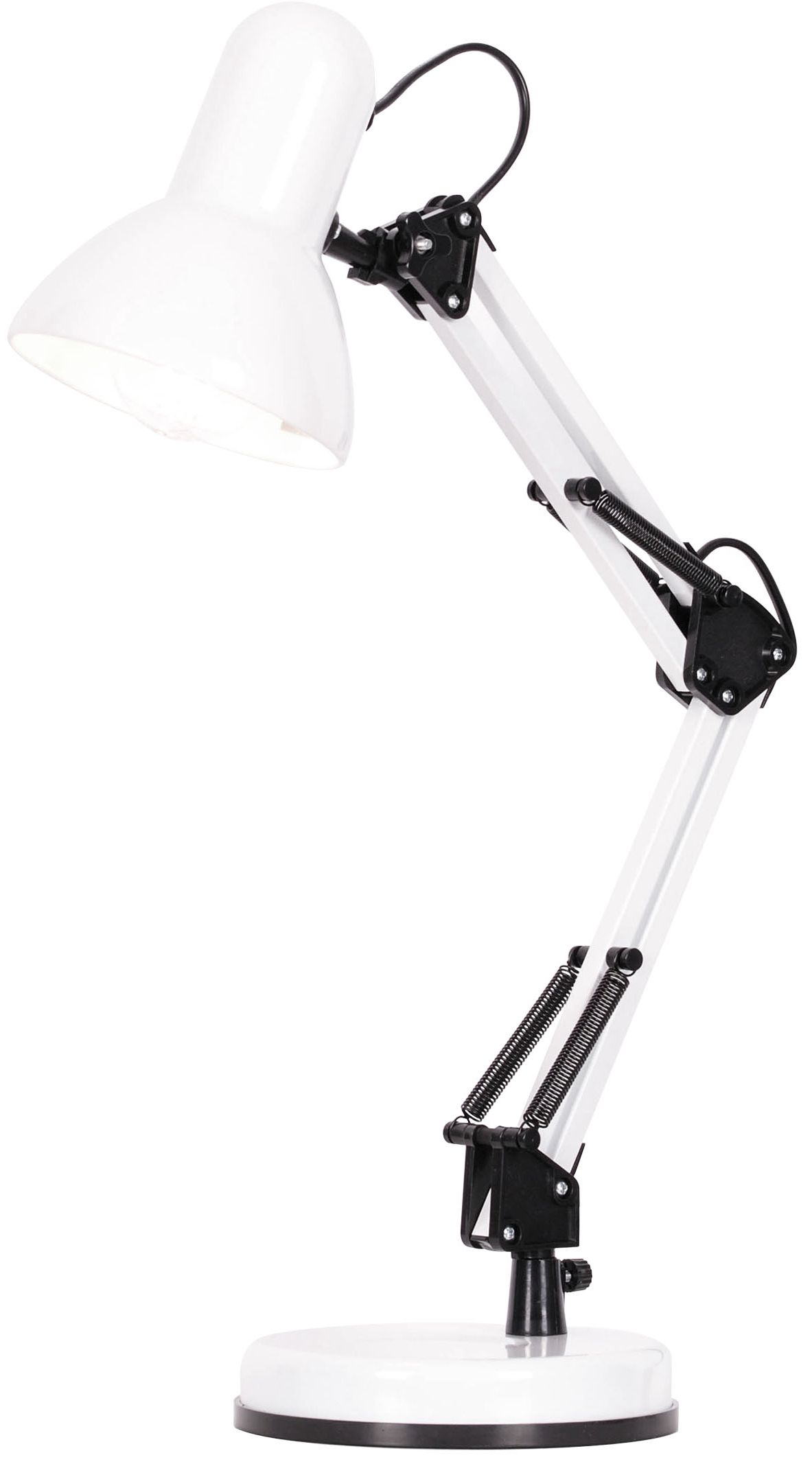 Kaja Cosmo asztali lámpa 1x60 W fehér-fekete K-MT-COSMOBIAŁY