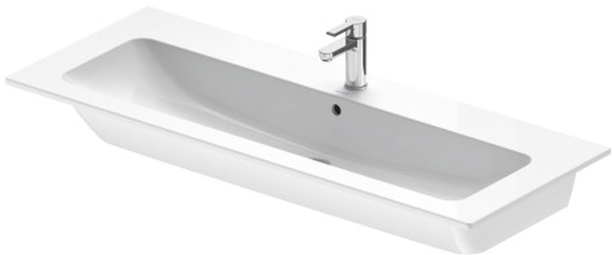 Duravit ME by Starck mosdótál 123x49 cm négyszögletes beépíthető fehér 2361120000