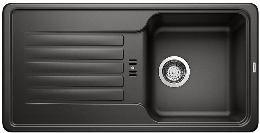 Blanco Favos 45 S gránit mosogató 86x43.5 cm fekete 526079