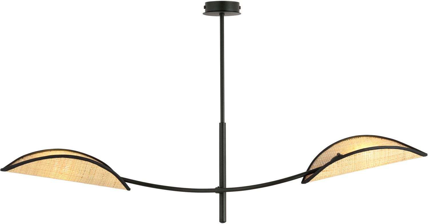 Emibig Lotus mennyezeti lámpa 2x10 W fekete-bézs 1108/2