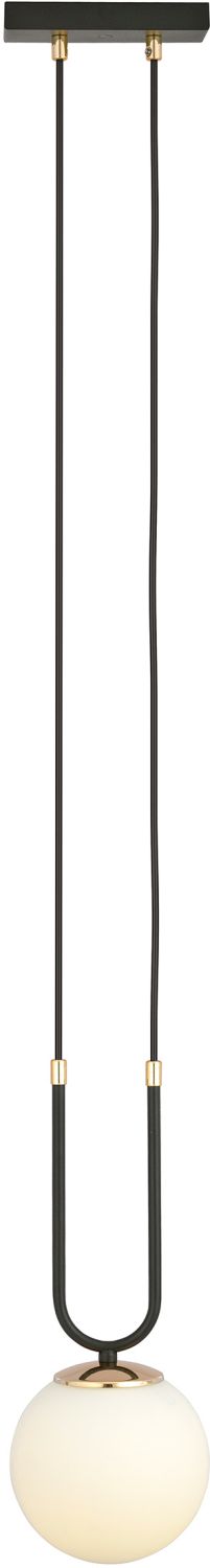 Emibig Glam függőlámpa 1x10 W fekete-opál 1112/1