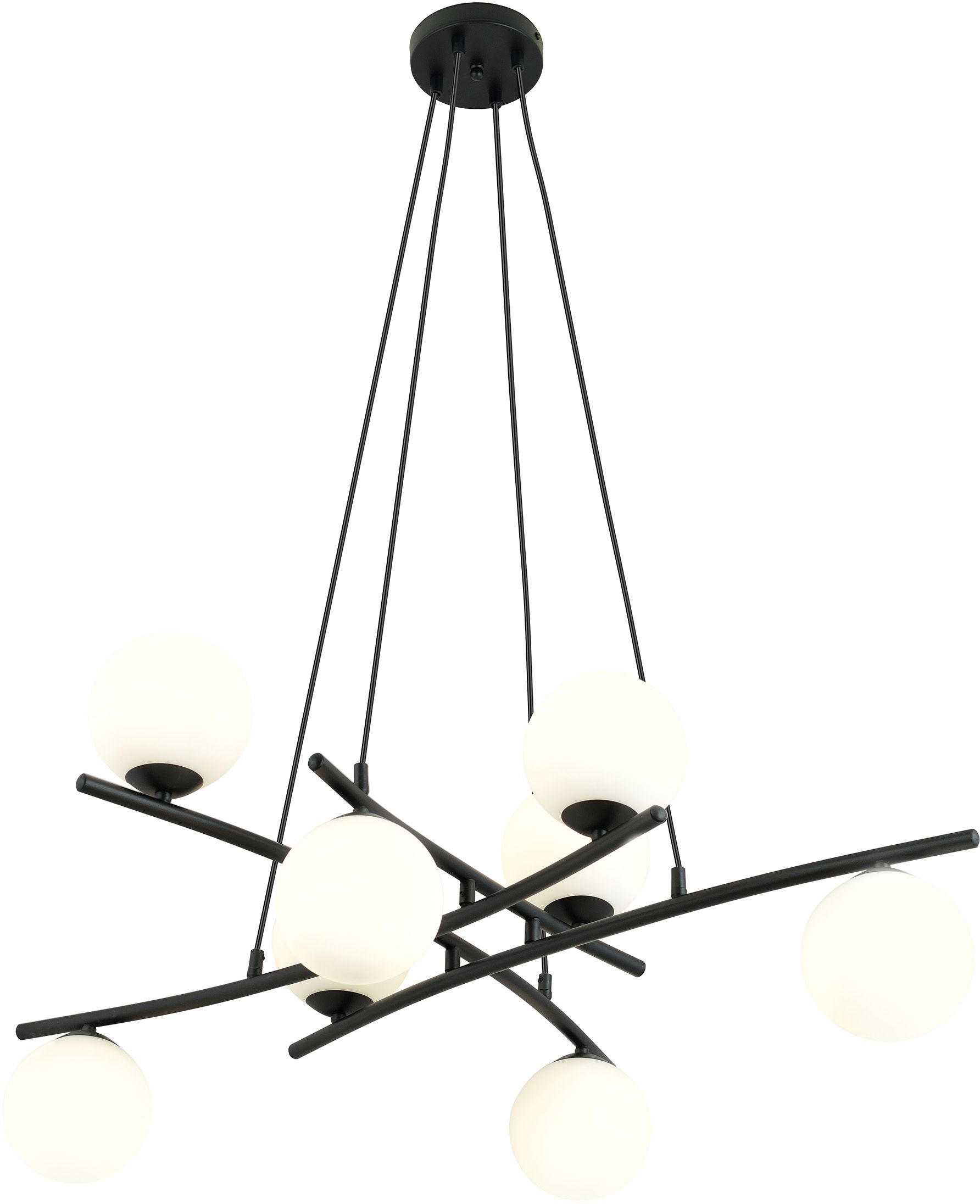 Emibig Essa függőlámpa x10 W fehér-fekete 1201/8