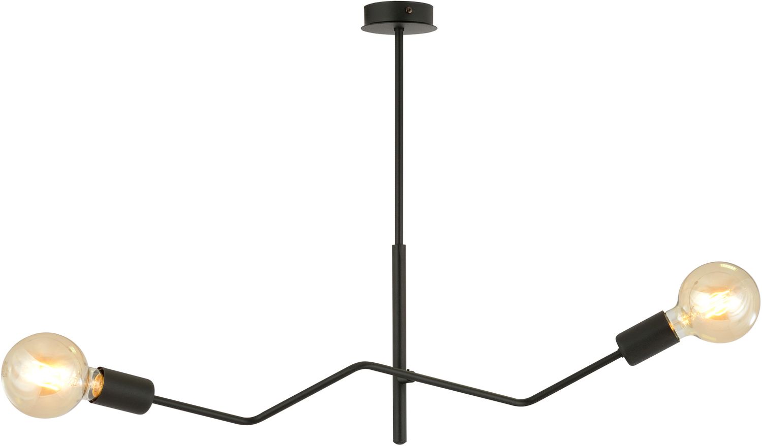 Emibig Frix mennyezeti lámpa 2x15 W fekete 1126/2