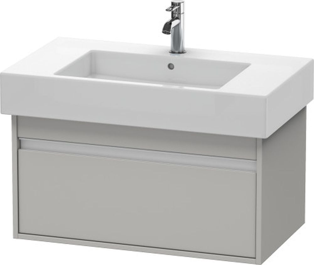 Duravit Ketho szekrény 80x45.5x41 cm Függesztett, mosdó alatti szürke KT669000707