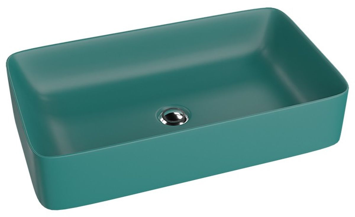 LaVita Pasana mosdótál 60.5x34 cm négyszögletes mosdótálak zöld 5900378325925