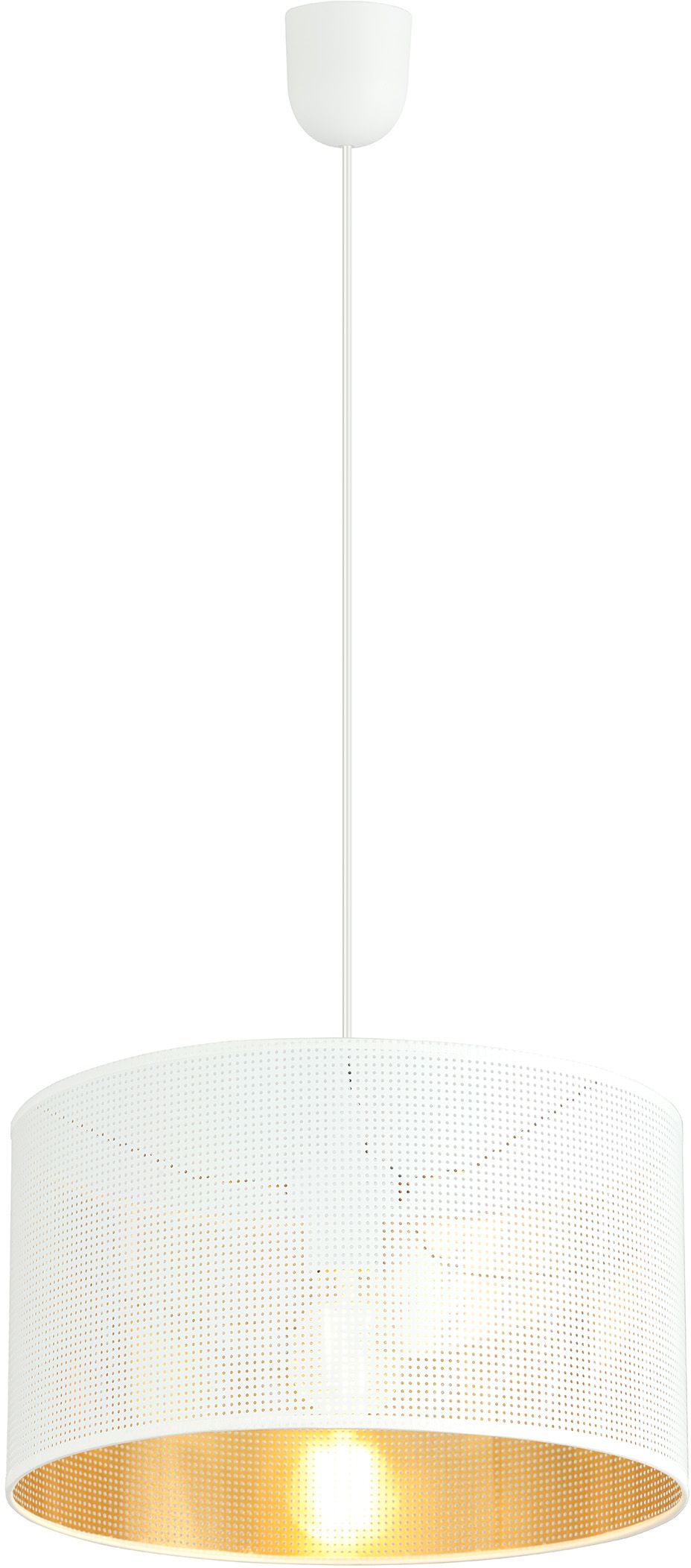 Emibig Aston függőlámpa 1x15 W fehér-arany 1147/1
