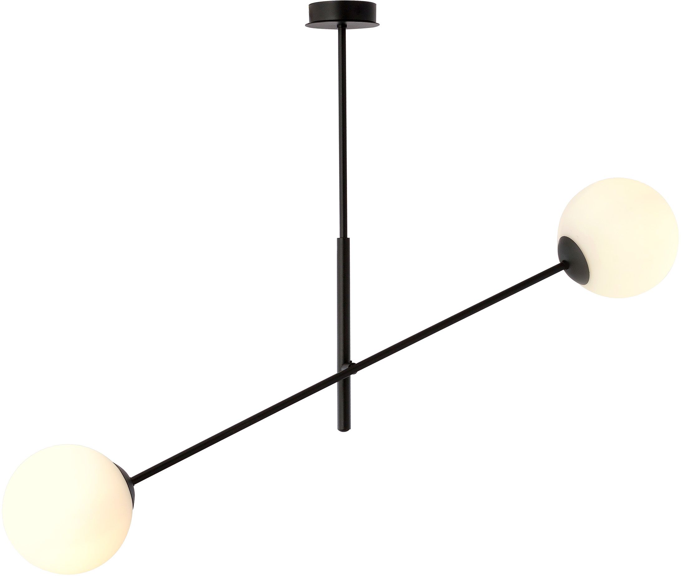 Emibig Linear mennyezeti lámpa 2x10 W fehér-fekete 1169/2