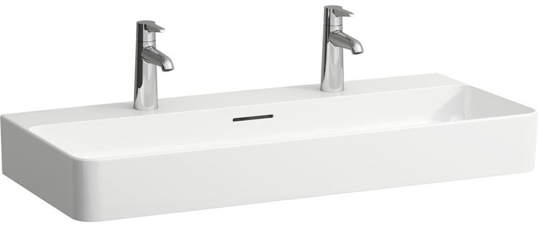 Laufen Val mosdótál 95x42 cm négyszögletes klasszikus-mosdótálak fehér matt H8162877571041