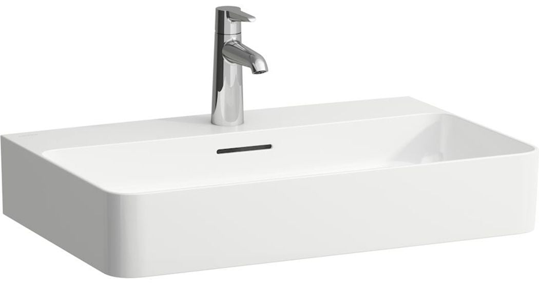 Laufen Val mosdótál 65x42 cm négyszögletes klasszikus fehér matt H8102847571041