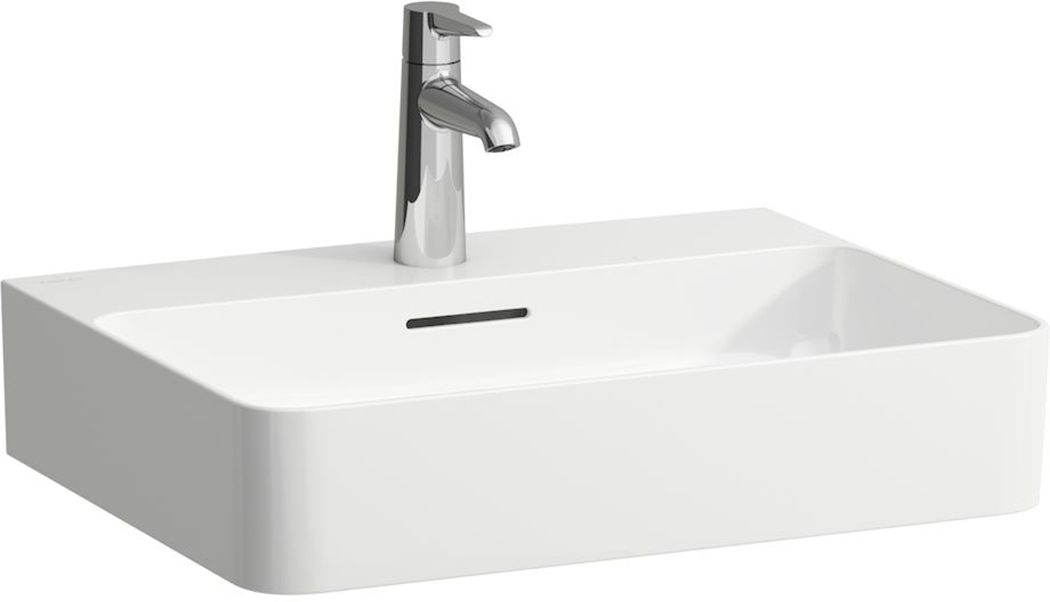 Laufen Val mosdótál 55x42 cm négyszögletes klasszikus-mosdótálak fehér matt H8162827571041