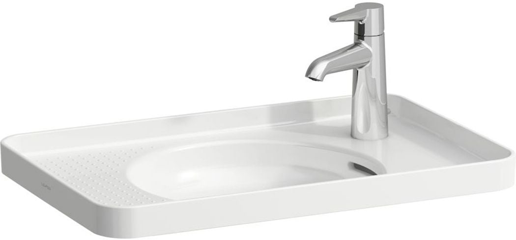 Laufen Val mosdótál 55x36 cm négyszögletes süllyesztett fehér fényes H8172814001061