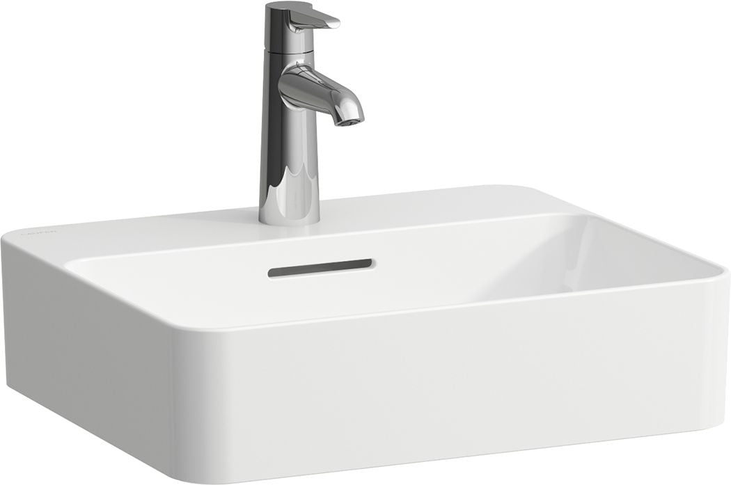 Laufen Val mosdótál 45x38 cm négyszögletes mosdótálak fehér H8122800001041
