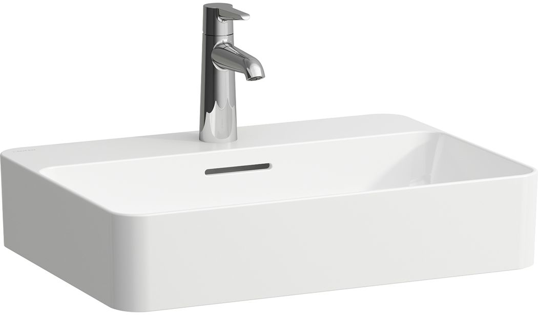 Laufen Val mosdótál 55x40 cm négyszögletes mosdótálak fehér H8122840001041