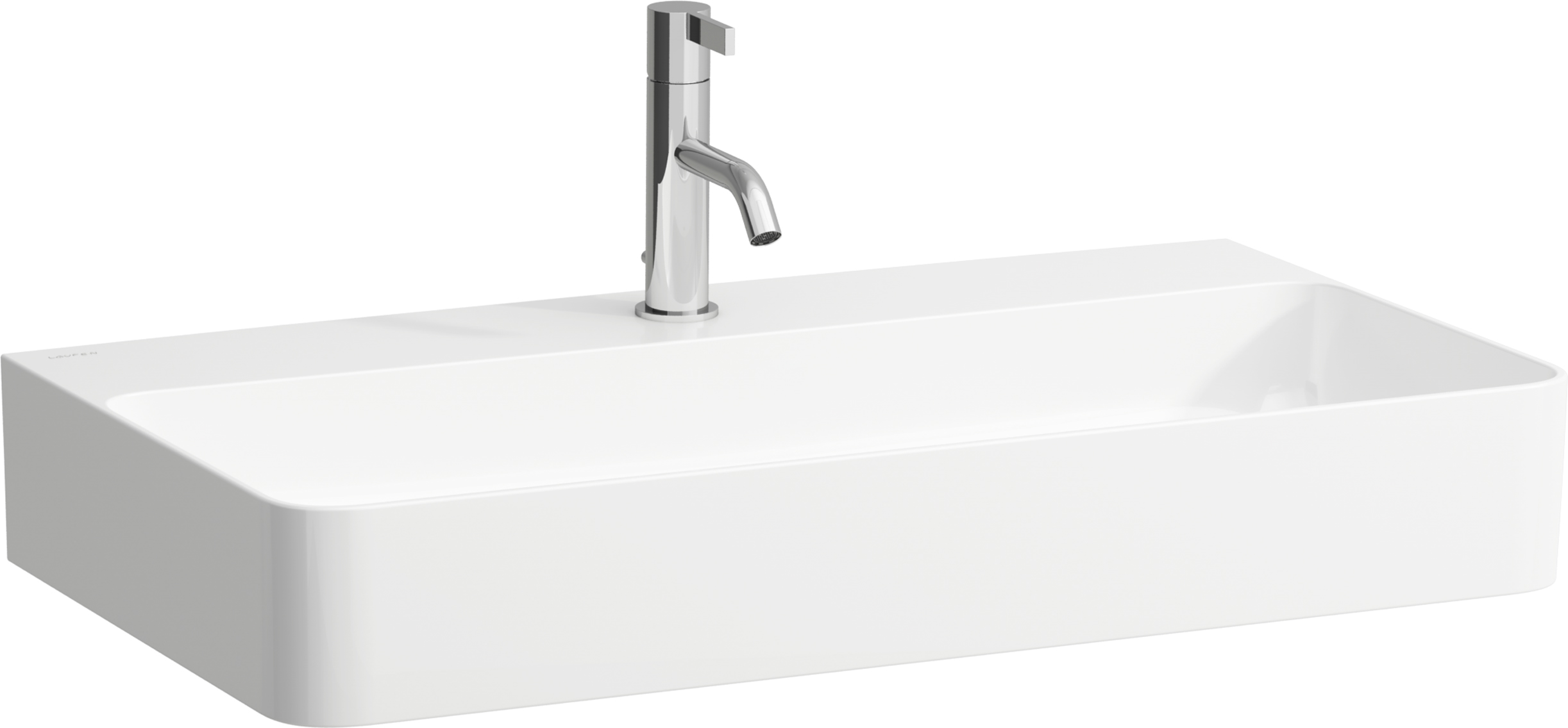 Laufen Val mosdótál 75x42 cm négyszögletes klasszikus fehér fényes H8102854001041