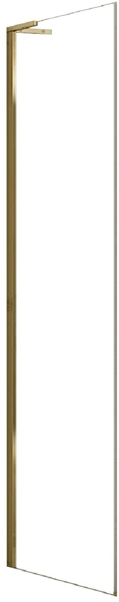 Rea Hugo zuhanyfal 90 cm arany csiszolt/átlátszó üveg REA-K6613